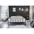 thumbnail image 4 of Pemberly Row Metal Victorian Sytle Queen Bed with Footboard in Bronze, 4 of 13