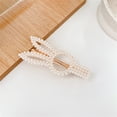 thumbnail image 4 of AYYUFE Bangs Clip Elegant High Gloss Fairy Temperament Simple Style Hair Accessories Ideal Gift Women Faux Pearl Hair Pin for Daily Life, 4 of 8