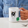 thumbnail image 4 of CafePress - Big Nose/Butt Border Collie Large Mug - 15 oz Ceramic Large White Novelty Mug, 4 of 6
