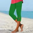 thumbnail image 2 of Bovemsi Women's High Waisted Yoga Capris Leggings 2025 Cutout Lightweight Cozy Cropped Pants Solid Soft Pajams High Waisted Leggings, 2 of 5