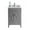 Gray, variant on 24 Inch Single Sink Espresso Cabinet Bathroom Vanity With White Quartz Countertop - Laviva