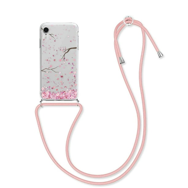 kwmobile Crossbody Case Compatible with Apple iPhone XR Clear TPU