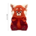 thumbnail image 2 of Muñeco de mapache de peluche rojo de 13 pulgadas, juguetes que se vuelven Panda rojo, muñeco de peluche, regalos de cumpleaños para niños, 2 of 5