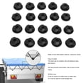 thumbnail image 4 of Gancho De Red De Almacenamiento Para Maletero, Redondo, Versátil, Tornillos De Gancho Para Red De Remolque, Paquete De 40 De Plástico Con Almohadilla Adhesiva De Doble Cara Para, 4 of 7