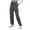 Dark Gray, variant on cfhntfmh Cargo Sweatpants for Women High Waisted Cinch Bottom Trouser with Side Pockets Casual Baggy Joggers