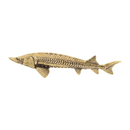 Kuntesetty Sturgeon Fish Statue Craft Creative Fish Sculpture for Fortune Hotel Tea Pet
