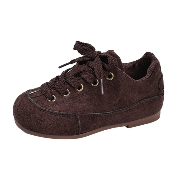 MYShe Kids Shoes, Boys Girls Sneakers Lightweight Athletic Walking/Running Tennis Shoes Toddler Boy Tennis Shoes,Brown,Size 2