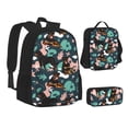 thumbnail image 2 of Naloa Rottweiler Print Large Capacity Backpack Lunch Bag Pencil Case Combination 3 Piece Set for Student, 2 of 8