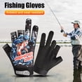 thumbnail image 1 of Guantes de pesca con dedos cortados Guantes de pesca con protección solar de verano transpirables (negro), 1 of 5