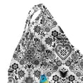 thumbnail image 5 of Floral Lounger Chair Bag, Scandinavian Inspired Pattern of Birds Flowers Swirls Polka Dots and Hearts, High Capacity Storage with Handle Container, Lounger Size, Charcoal Grey White, by Ambesonne, 5 of 5