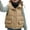 Khaki, variant on LIaqionyy Kids Puffer Vest Winter Zip up Warm Coat Lightweight Sleeveless Jacket Outwear for Boys Girls
