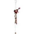 Durable Copper Red Cardinal Wind Chime by Outdoor Decoration