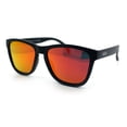 thumbnail image 4 of Polarized Mens Kush Color Mirror Pop Sport Horn Rim Sunglasses [Black - Orange Mirror], 4 of 7