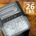 thumbnail image 2 of CONCETTA Ice Maker Countertop, 26lbs/24Hrs, 2 Sizes of Bullet Ice for Home Kitchen Office Bar Party, Black, 2 of 6
