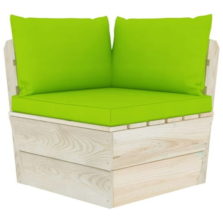 

WONISOLI Pallet Sofa Cushions 3 pcs Bright Green Fabric