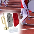 thumbnail image 6 of Scout Bugle Brass Bugle Music Instrument Classic Style with Mouthpiece Cavalry Trumpet Marching Bugle for Orchestra Band Adults C, 6 of 8