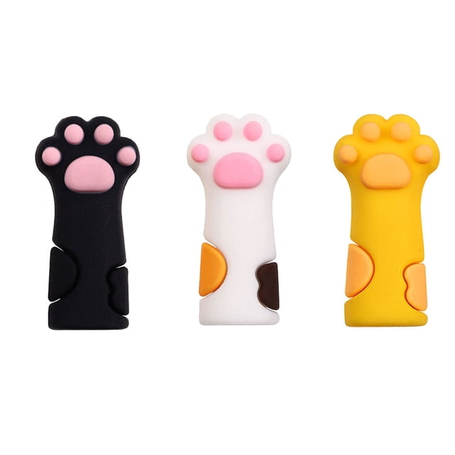 Lot de 12 Protecteurs de Doigts en Silicone pour Outils de Manucure en Blanc et Noir