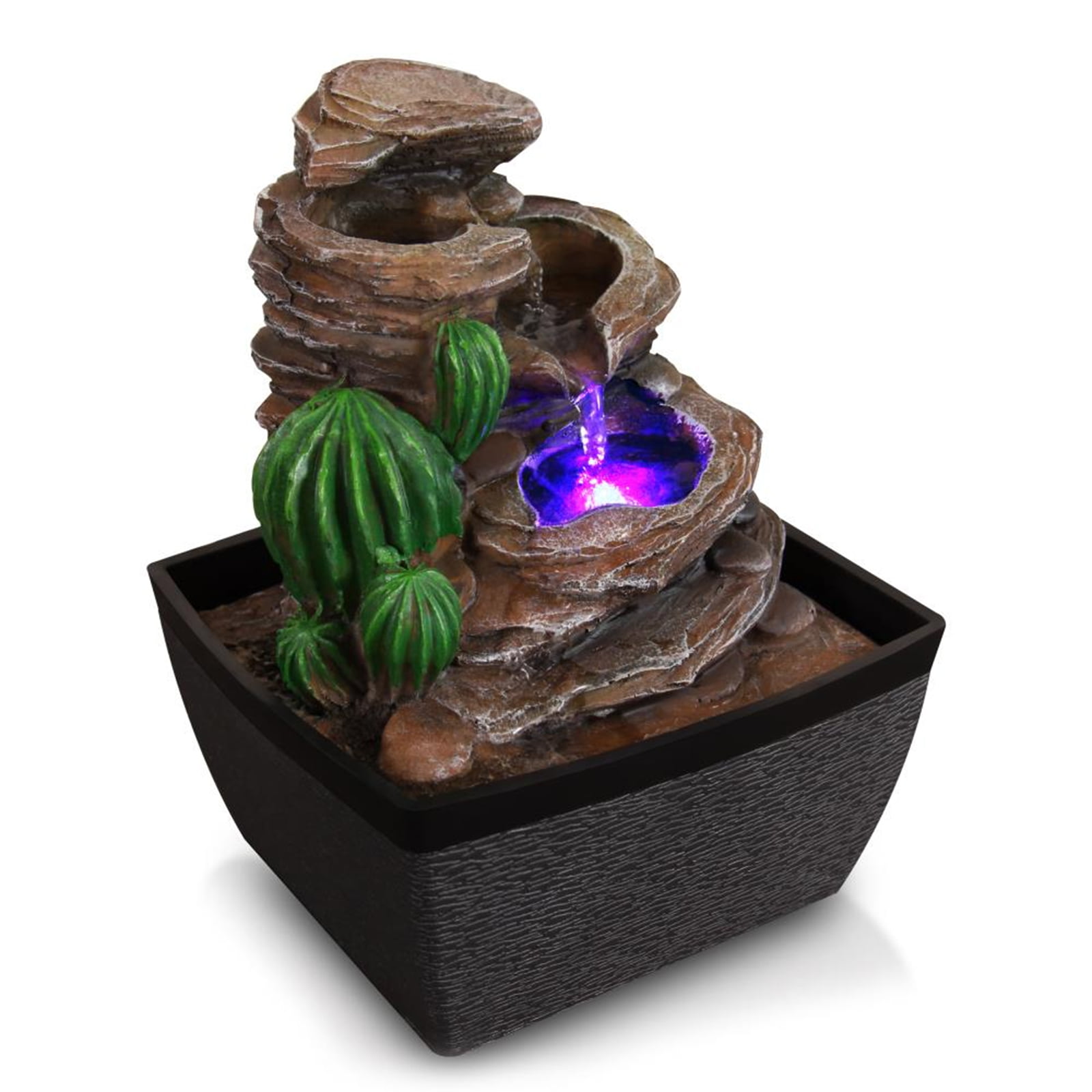 Relaxing Tabletop Water Feature Decoration SLTWF60LED Water Fountain 