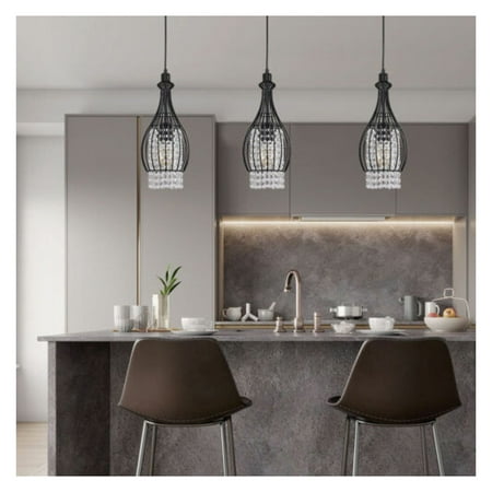 

‎Studyli 2 Pack Pendant Light Kitchen Island Ceiling Light Chandelier Hanging Fixture 60W