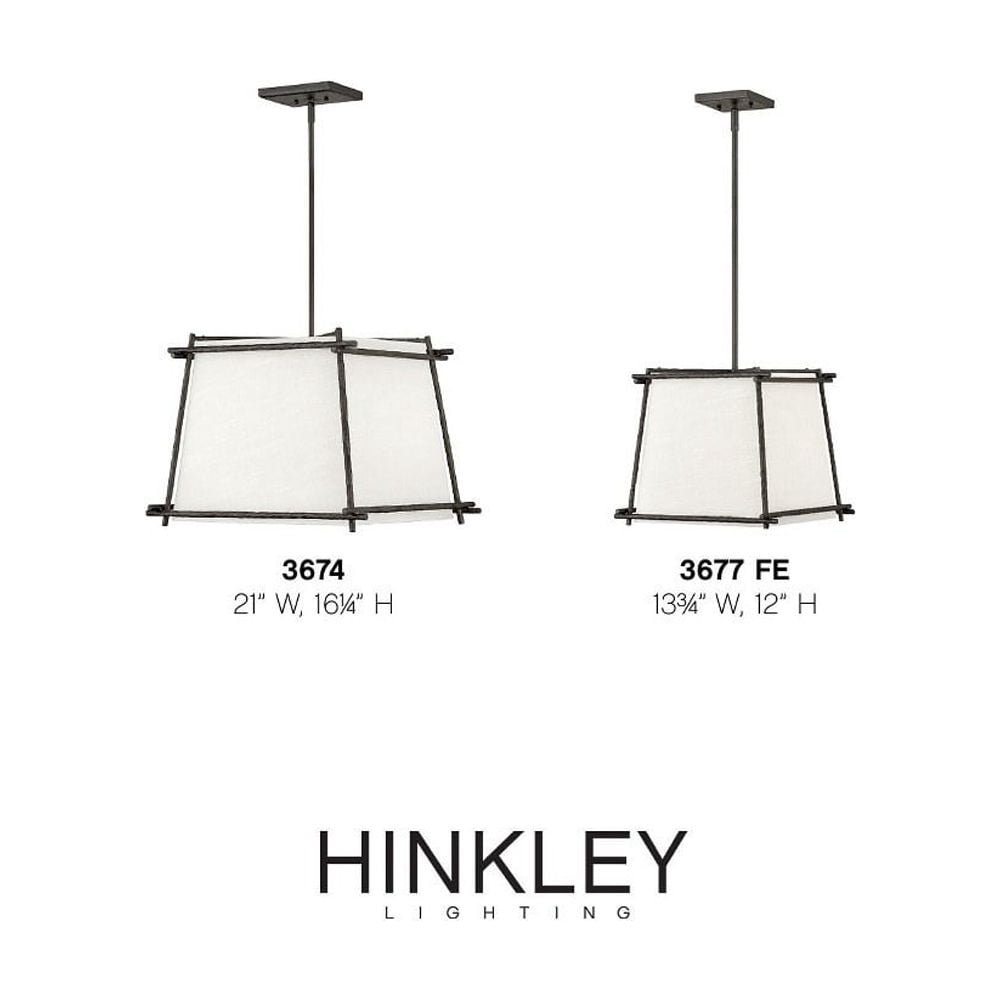 Hinkley Lighting 3674 Tress 4 Light 21" Wide Chandelier - Iron Ore