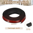 thumbnail image 2 of Uxcell Collapsible Shower Threshold Water Guard, Shower Stopper Barrier Self Adhesive Sink Splash Guard Black 79"x0.79"x 0.47", 2 of 7