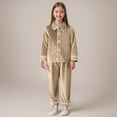 thumbnail image 2 of Gubotare Boys Pajamas Long Sleeve Soft Breathable Baby Toddler Boys Girls Snug fit Pjs Pajamas Set Sleepwear Daily Size 9 12 Months (Khaki,9-12 Months), 2 of 9