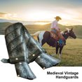 thumbnail image 3 of Brazalete De Guantelete Medieval, Brazalete Ancho De Cuero Artificial Para Hombre, Disfraz De Cosplay Eigraketly OD014888-02, 3 of 4