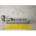 thumbnail image 3 of Ahgly Company Machine Washable Indoor Rectangle Oriental Yellow Traditional Area Rugs, 3' x 5', 3 of 4