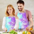 thumbnail image 3 of Colorful Tie Dye Pattern Apron-Garden Aprons for Women with Pockets-Cotton Linen Waterproof Kitchen Cooking Gardening Aprons Adjustable for Kitchen,Cooking,BBQ and Salon 33x27 Inch, 3 of 7