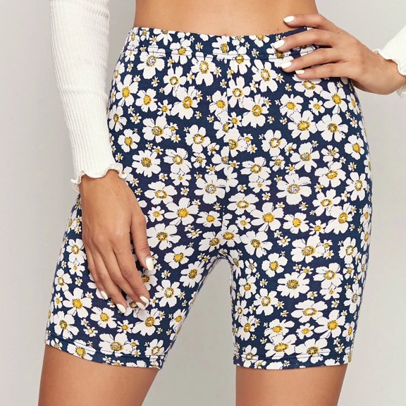 Tejiojio Active Women's Summer Clearance Women Basic Slip Bike Shorts Compression Workout Leggings Yoga Shorts Pants