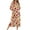 Khaki Pajamas for Women _c, variant on Womens Pajamas Long 3/4 Sleeve Crewneck Xmas Print Robe Hem Split Christmas Graphy sequins Long Pajamas Dress Red XXL