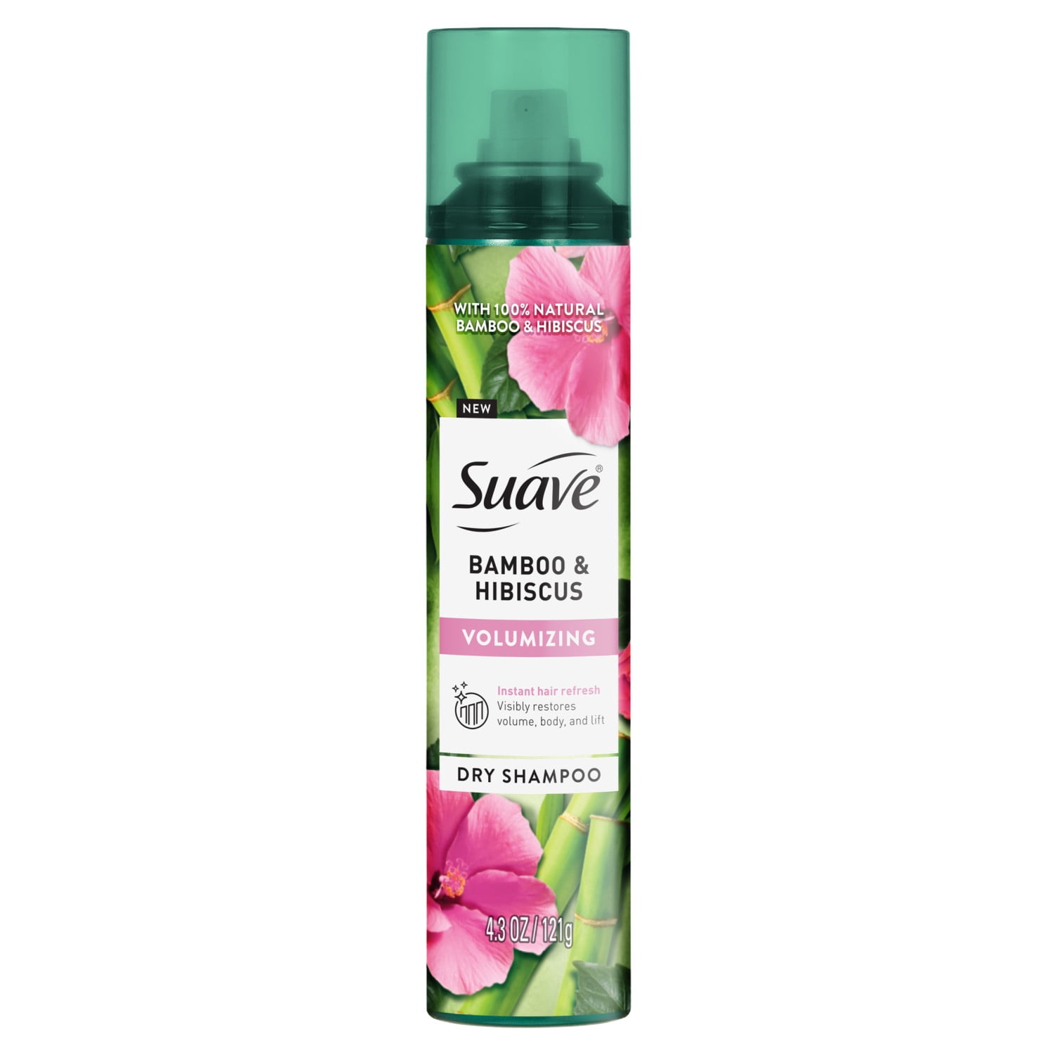 (3 pack) Suave Bamboo & Hibiscus Volumizing Dry Shampoo, for Restoring Body & Lift, 4.3 oz