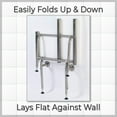 thumbnail image 2 of Shower Seat HDP with Legs, ADA Heavy Duty Shower Chair for Inside Shower 600lbs | 304 Stainless Steel | Shower Chair for Elderly and Disabled | Folding Shower Seat Wall Mounted | 34.5" x21” Left Hand, 2 of 6