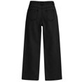 thumbnail image 5 of BODOAO Women's High Waisted Wide Leg Jeans Baggy Straight Leg Denim Pants with Pockets Button Fly Vintage 90s Skater Trousers Casual Relaxed Fit Jeans for Women Black 4XL, 5 of 5