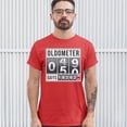 thumbnail image 3 of Tee Hunt Oldometer 49-50 T-Shirt 50th Anniversary Funny Odometer Men's Tee, Red, 5X-Large, 3 of 5