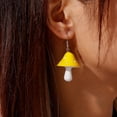 thumbnail image 4 of Polka Dot Stereo Mushroom Earrings Pendant Necklace Set-Purple, 4 of 8