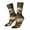 White, variant on Regal Dog In Royal Attire Crew Socks for Men & Women, Breathable Casual Athletic Ankle Socks