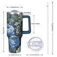 thumbnail image 2 of OBREWU Pioneer Flower Tumbler with Handle and Lid,Pioneer Flower 40oz Double Wall Vacuum Insulated Tumbler,Cups Gift for Women and Men, 2 of 7