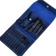 thumbnail image 1 of Tignapoo Stainless Steel Manicure Set with PU Case - 16pc Foldable Nail Care Kit in Multiple Colors (Green, Rose Gold, Purple, Blue, Black), 1 of 5