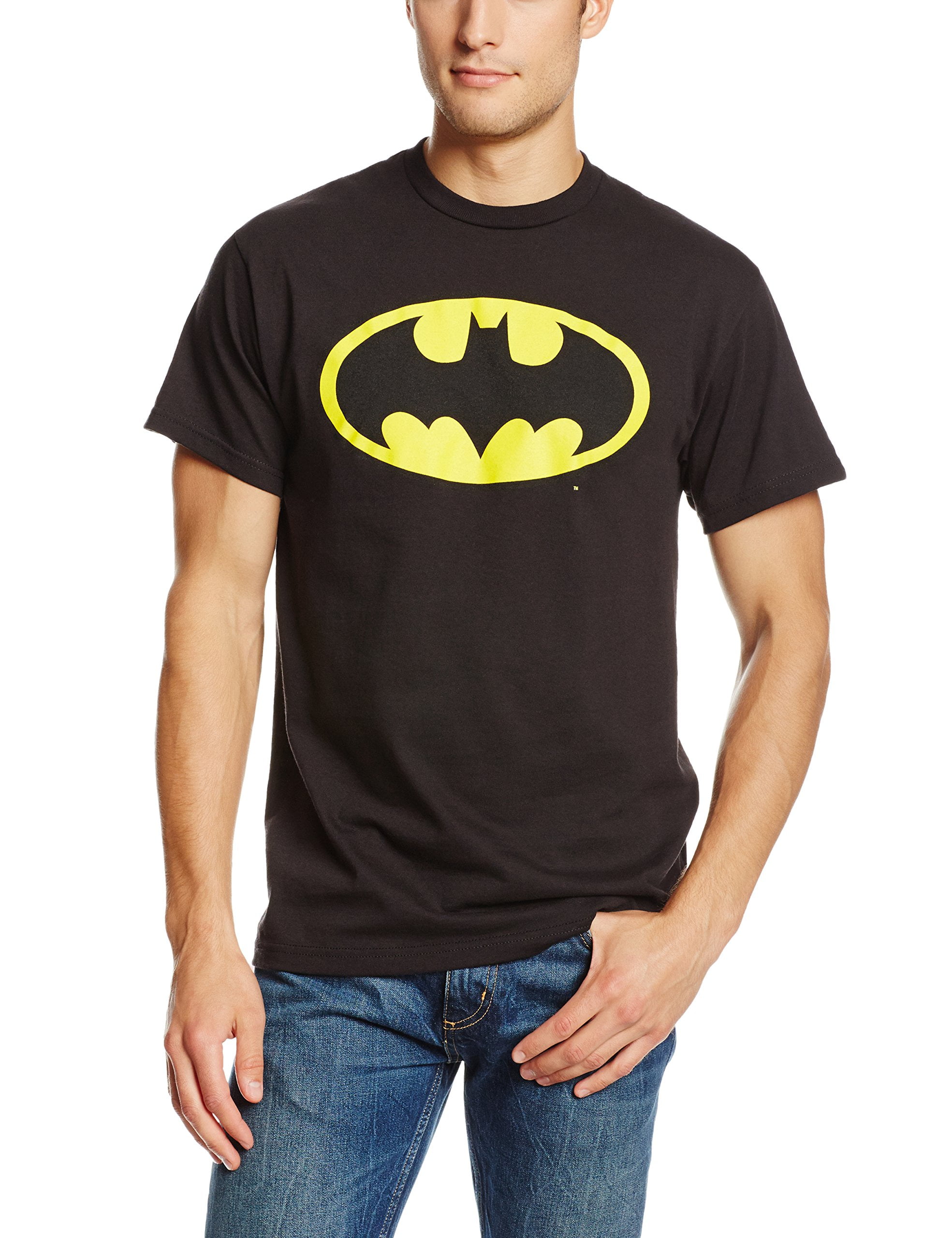 Photo 1 of DC Comics Men's Batman Basic Logo T-Shirt, Black, Large