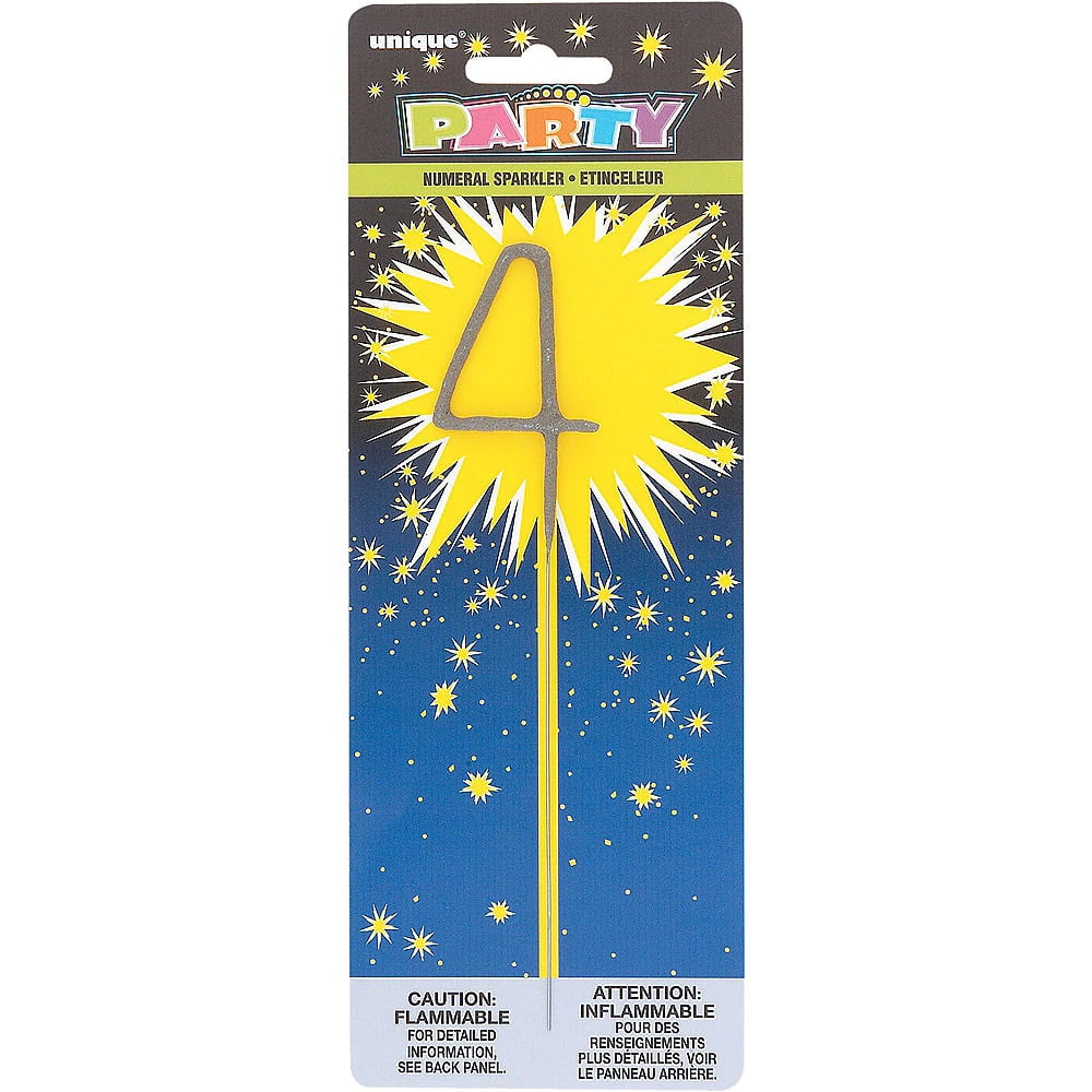 Number Cake Sparklers, Great for Birthday Cakes and Birthday Party