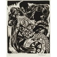 thumbnail image 2 of Herbert Bennett 19x24 Black Ornate Framed Double Matted Museum Art Print Titled: Untitled (Frustration), 2 of 5