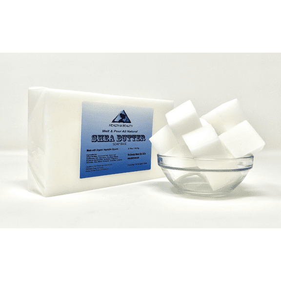 SOAP BASE with SHEA BUTTER GLYCERIN MELT & POUR ORGANIC PURE by H&B OILS CENTER 2 LB
