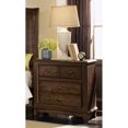 thumbnail image 2 of Coaster Laughton 2 Drawer Nightstand in Rustic Brown and Bronze Matte, 2 of 3