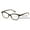 Demi, variant on Women 2 Tone Cateye Clear Progressive Reader - Zero Power On Top - No Bubble Reading Glasses Z110 +2.00