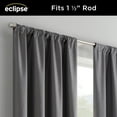 thumbnail image 5 of Eclipse Kendall Modern Blackout Curtains, 84 In Long x 42 In Wide, Charcoal, Sold as a Single Curtain Panel, 5 of 7