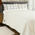 thumbnail image 6 of Rivoli Oversized 100% Virgin Wool Blanket, Natural, Twin, 6 of 8
