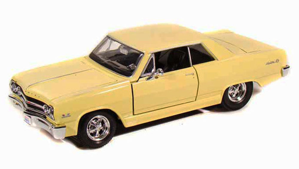 1965 Chevy Malibu SS, Yellow - Maisto 31258 - 1/24 Scale Diecast Model Toy  Car