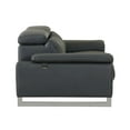 thumbnail image 5 of 31" Dark Grey Tasteful Leather Chair, 5 of 6