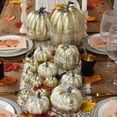thumbnail image 2 of Gomaty 14PCS Thanksgiving Artificial Pumpkins Home Decoration Set, Artificial Vegetables Harvest Decoration, 2 of 7